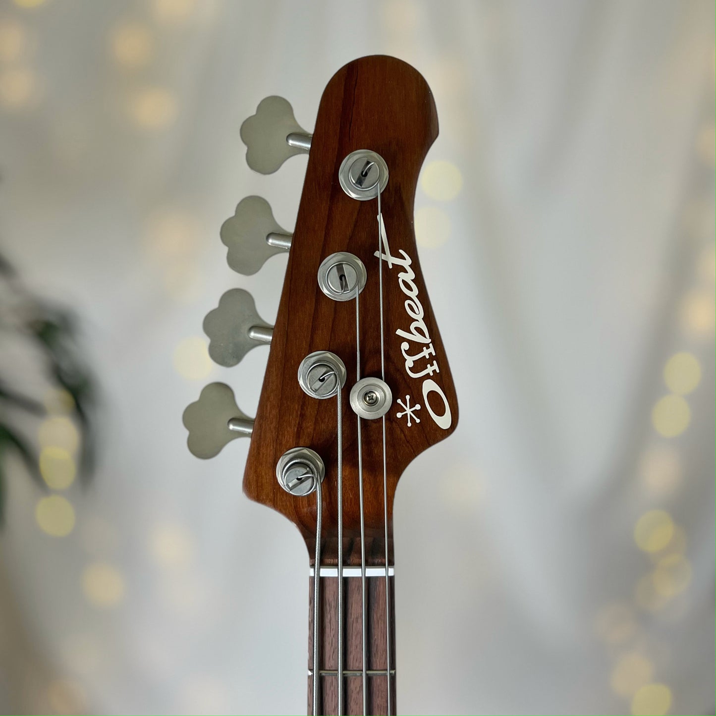 Jax 4 32-Inch Medium-Scale Bass in Alien Green with EMG TBPCS and TBPA Pickups and V-V-BTS Active Electronics - 2D072008 - Headstock Front