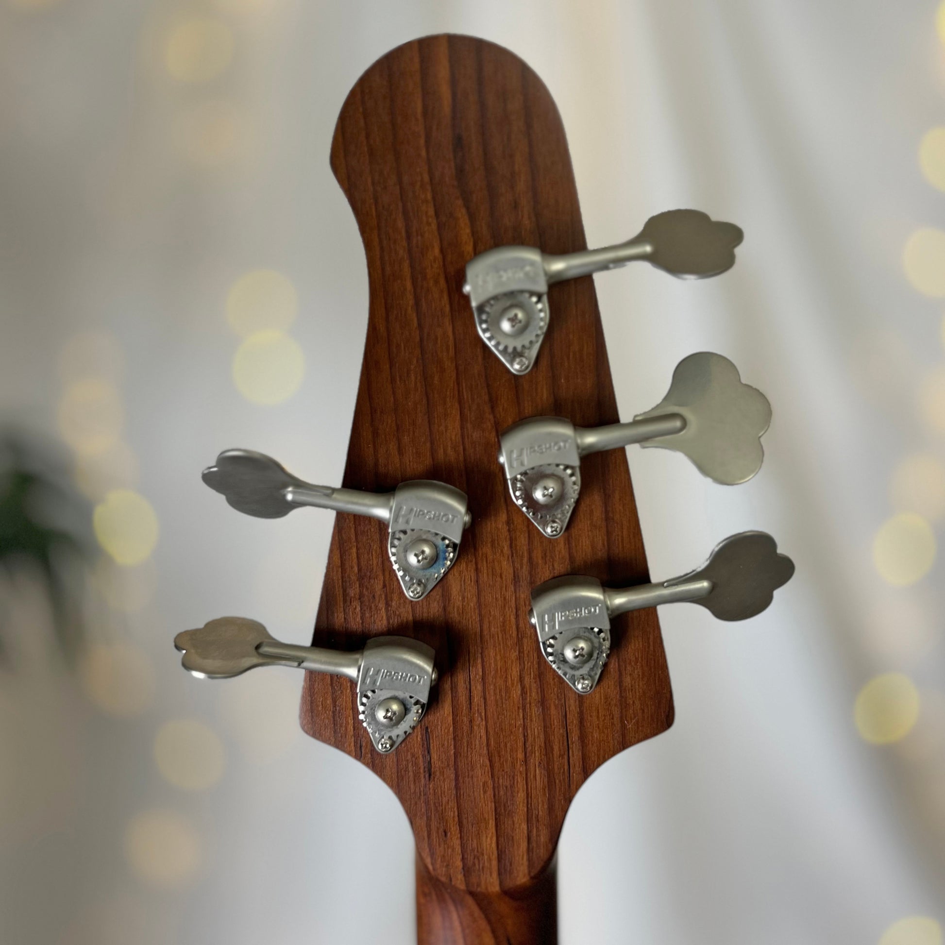 Modern Series Jax 5-32 32-Inch Medium-Scale 5-String Bass in Midnight with Nordstrand Zen Blade Pickup Set (Passive) and Trickfish Flexcore 2-Band Preamp - 2D102008 - Headstock Back