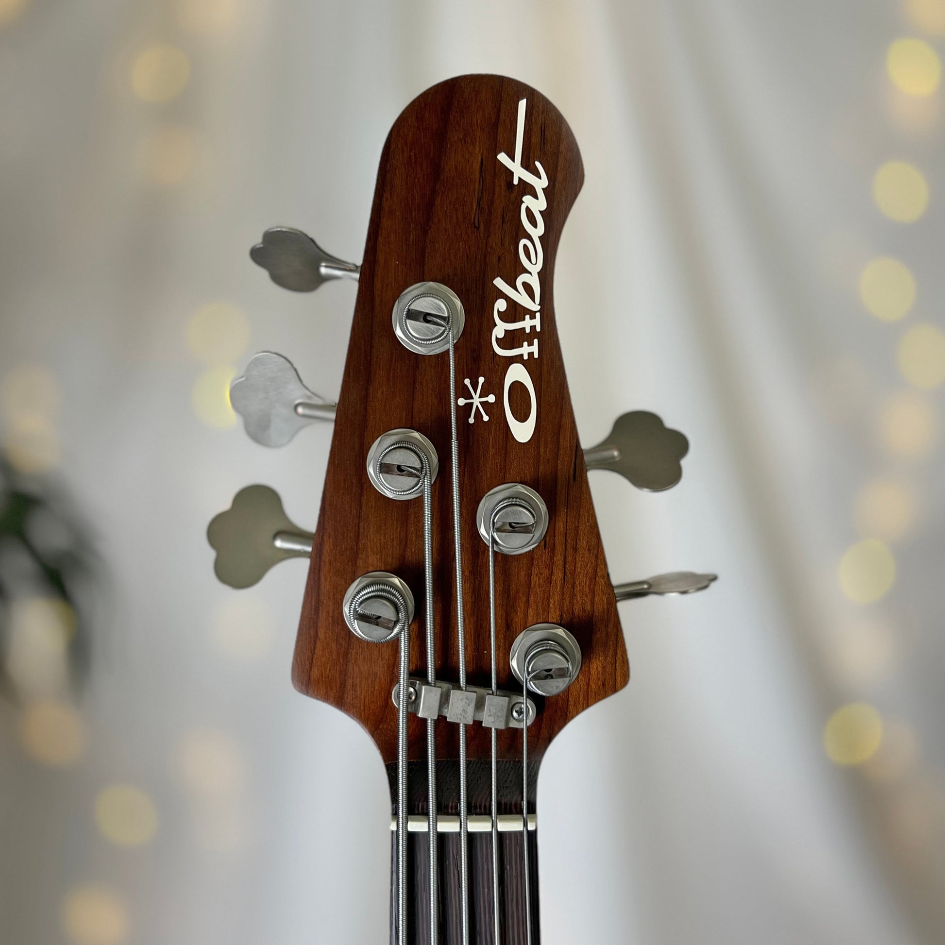 Modern Series Jax 5-32 32-Inch Medium-Scale 5-String Bass in Midnight with Nordstrand Zen Blade Pickup Set (Passive) and Trickfish Flexcore 2-Band Preamp - 2D102008 - Headstock Front