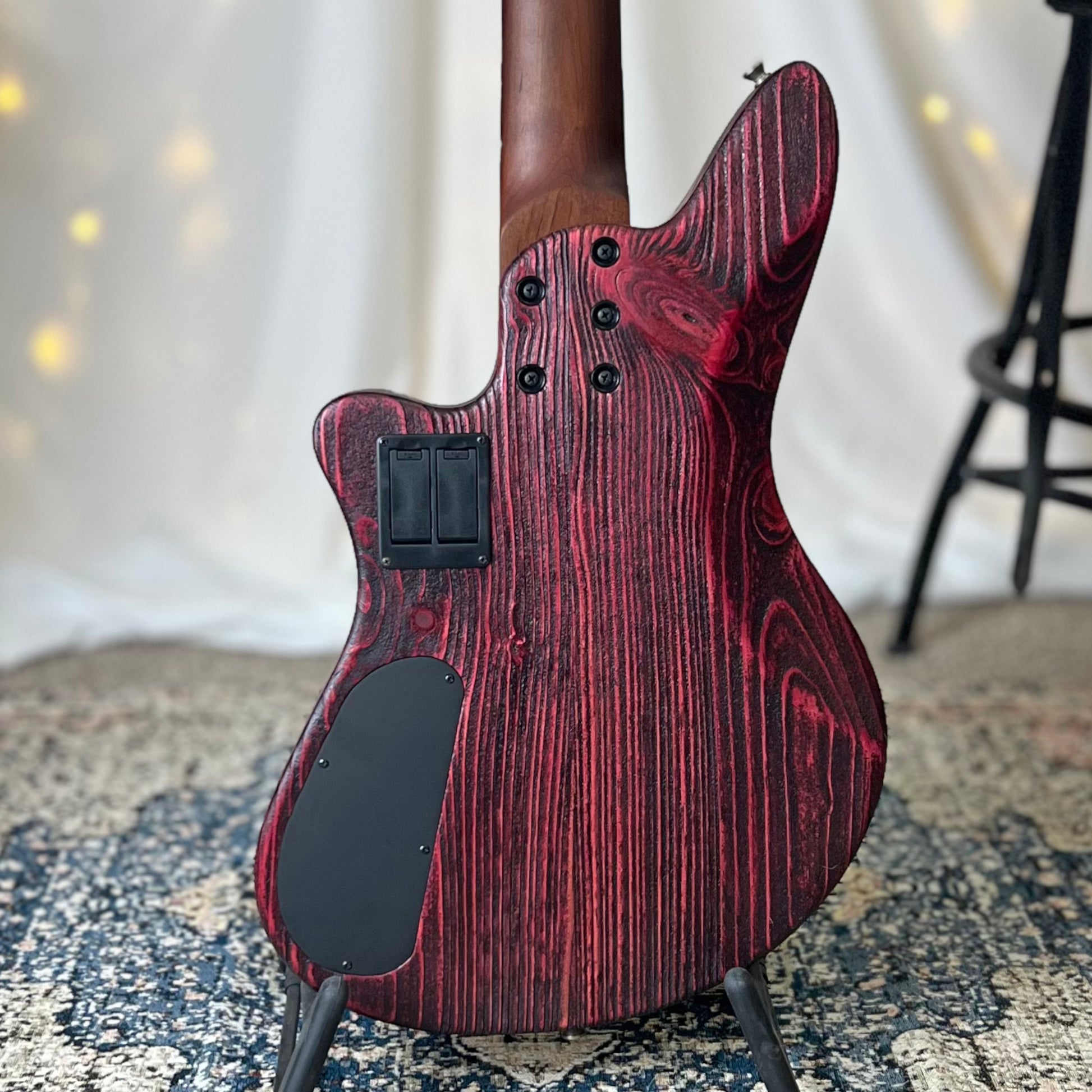 Modern Series Jax 5-32 32-Inch Medium-Scale Bass in Bordeaux with EMG 40PCS Neck and 40PA Bridge Pickups and EMG BTS Active Electronics - 2D102005 - Back Square