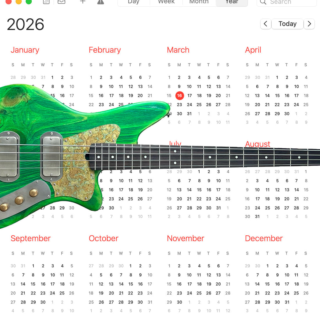 List of Guitar Shows