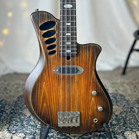 Dorothy HB 30-Inch Short-Scale Bass in Maple Syrup with Nordstrand 51PNS AlNiCo III pickup and V-T (Passive) Electronics (Copy)