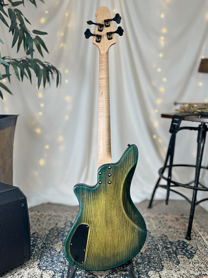 Jacqueline J2-32 32-Inch Medium-Scale Bass in Dragonskin with Fralin Jazz Bass (Passive) Pickup Set and V-V-T (Passive) Electronics, PLEK Setup