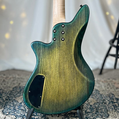 Jacqueline J2-32 32-Inch Medium-Scale Bass in Dragonskin with Fralin Jazz Bass (Passive) Pickup Set and V-V-T (Passive) Electronics, PLEK Setup