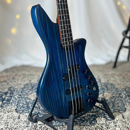 Jacqueline RPJ-34 34-Inch Long-Scale Bass in Midnight Glow with EMG PCS/JA Pickup Set (Active) and EMG V/B/T and B64EQ (Active - 18v) - 2E042004 - .75