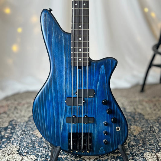 Jacqueline RPJ-34 34-Inch Long-Scale Bass in Midnight Glow with EMG PCS/JA Pickup Set (Active) and EMG V/B/T and B64EQ (Active - 18v) - 2E042004 - Front Square