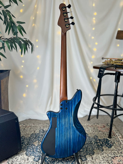 Modern Series Jacqueline RPJ-34 34-Inch Long-Scale Bass in Midnight Glow with EMG PCS/JA Pickup Set (Active) and EMG V/B/T Electronics with B64EQ 3-Band Preamp (Active - 18v)