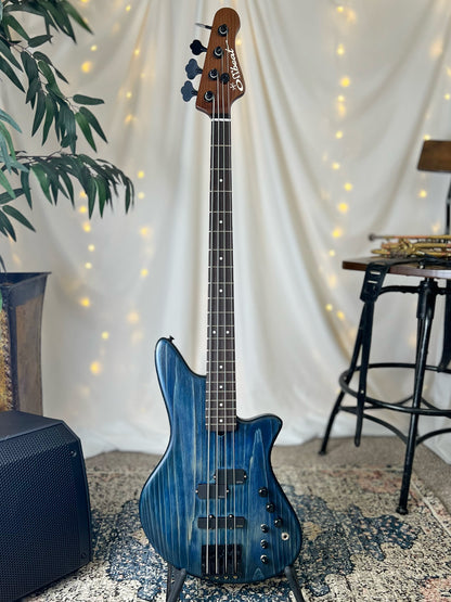 Modern Series Jacqueline RPJ-34 34-Inch Long-Scale Bass in Midnight Glow with EMG PCS/JA Pickup Set (Active) and EMG V/B/T Electronics with B64EQ 3-Band Preamp (Active - 18v)