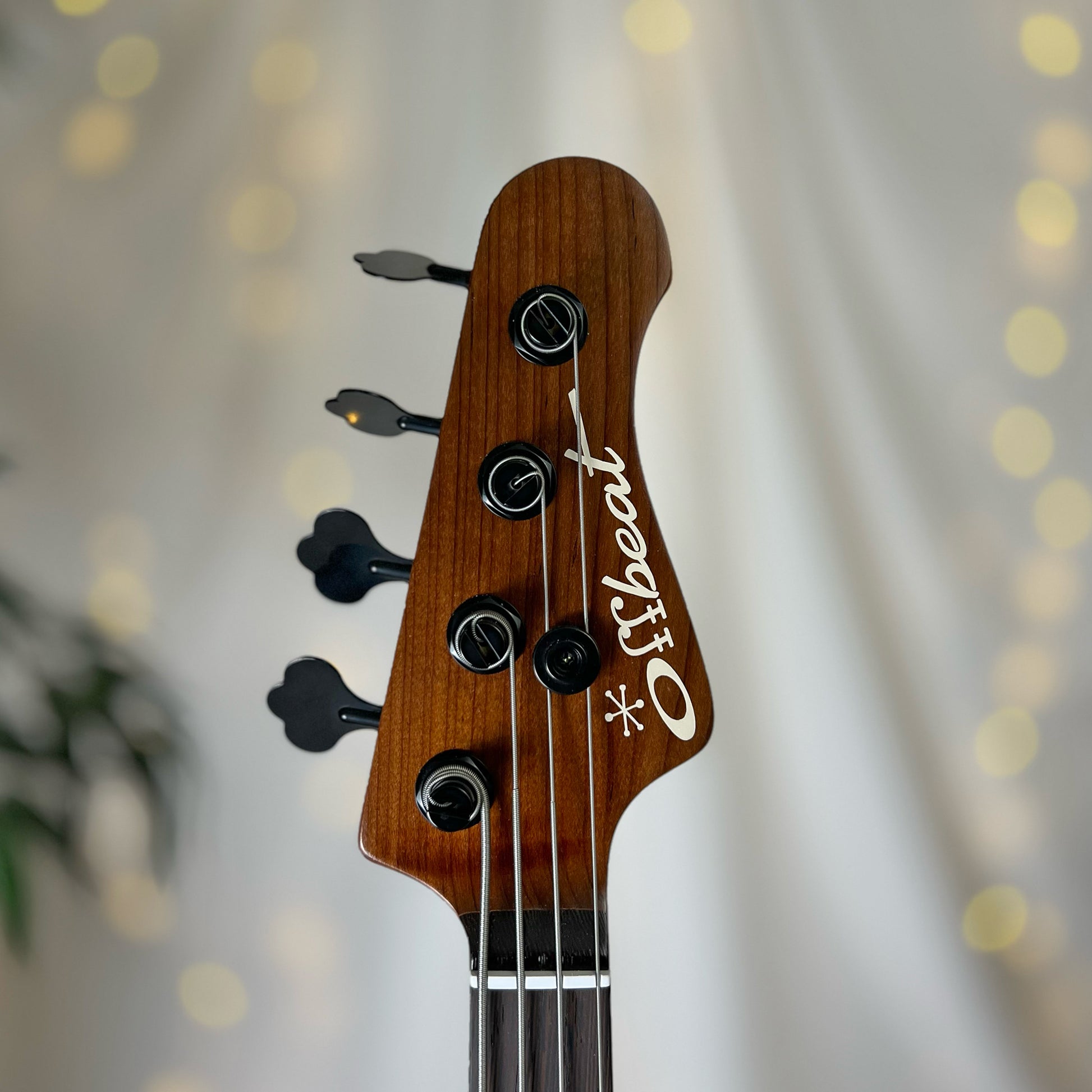 Modern Series Jacqueline RPJ-34 34-Inch Long-Scale Bass in Midnight Glow with EMG PCS/JA Pickup Set (Active) and EMG V/B/T Electronics with B64EQ 3-Band Preamp (Active - 18v) - 2E042004 - Headstock Front