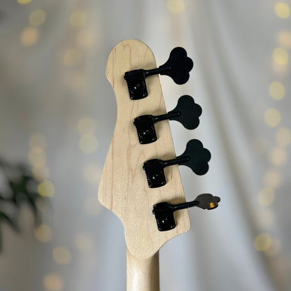 O* Series Pamela P 34-Inch Long-Scale Bass in Riddle Me This Green with Tonerider Classic P Pickup (Passive) - 2E015003 - Headstock Back