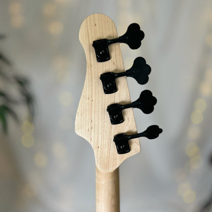 O Series Shelby P 30-Inch Short-Scale Bass in Power Pink with Tonerider Classic P Pickup - 2D105001 - Headstock Back