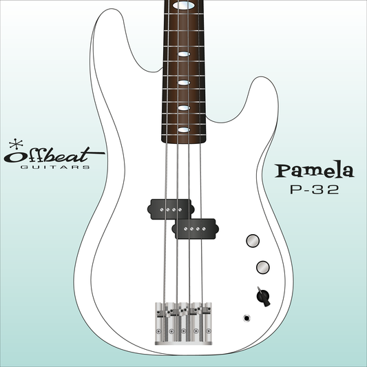 Pamela P-32 32-Inch Medium-Scale Bass in 150-Year-Old Reclaimed Pine with Fralin P-Bass Pickup and Varitone | $2895 with $500 Deposit to Reserve Build