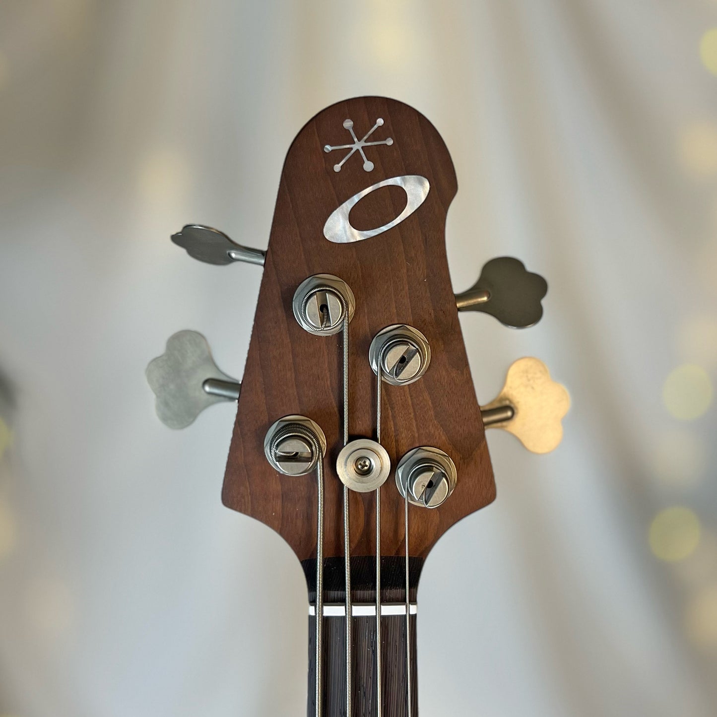 Pamela PJ-32 32-Inch Medium-Scale Bass in Tiger Eye with EMG Geezer Butler PJ (Passive) Pickup Set and SPPP-V-T (Passive) Electronics, PLEK Setup