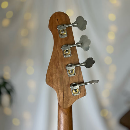 Traditional Series Jacqueline TB2-34 34-Inch Long-Scale Bass in Get Lucky Green with Fralin Custom Big Single T-Bird Pickup Set (Passive) and V/V/T (Passive) Electronics