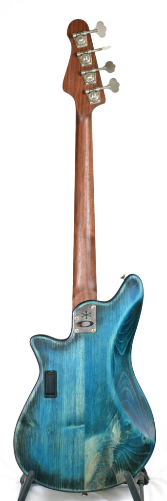 Shelby TB 30" Short-Scale Bass in Deep Water Glow on Textured Pine