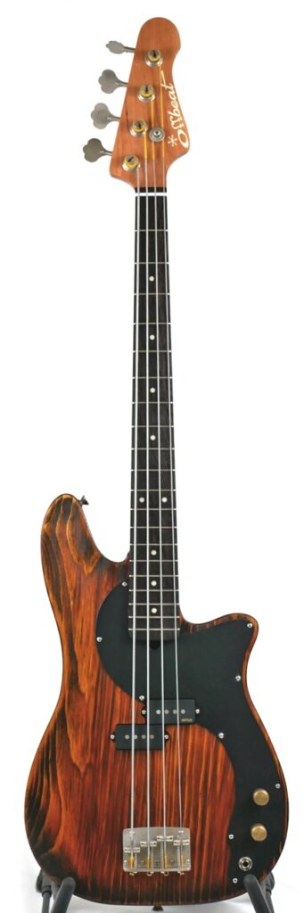 Roxie P 30" Short-Scale Bass in Salted Caramel on Textured Pine with EMG Geezer Butler P Pickup