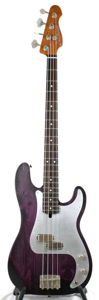 Pamela P 34" Long-Scale Bass in Wild Violet on Textured Pine with EMG Geezer Butler P Pickup